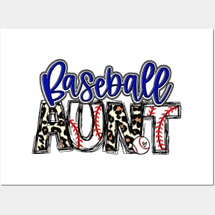 Baseball Aunt Leopard   Baseball Aunt Posters and Art